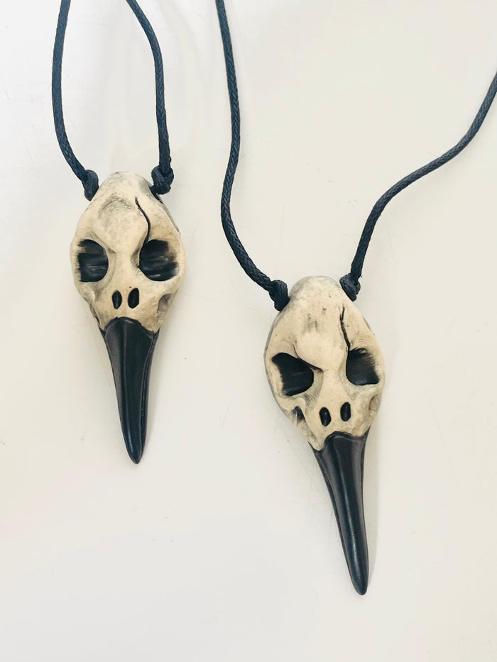 K Dub Art- Crow Skull Pendants