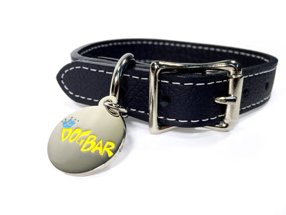 Dog Bar Tuscan Leather Dog Collar