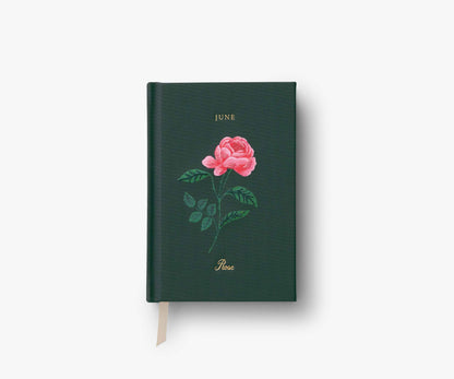 Birth Month Mini Embroidered Journal - June