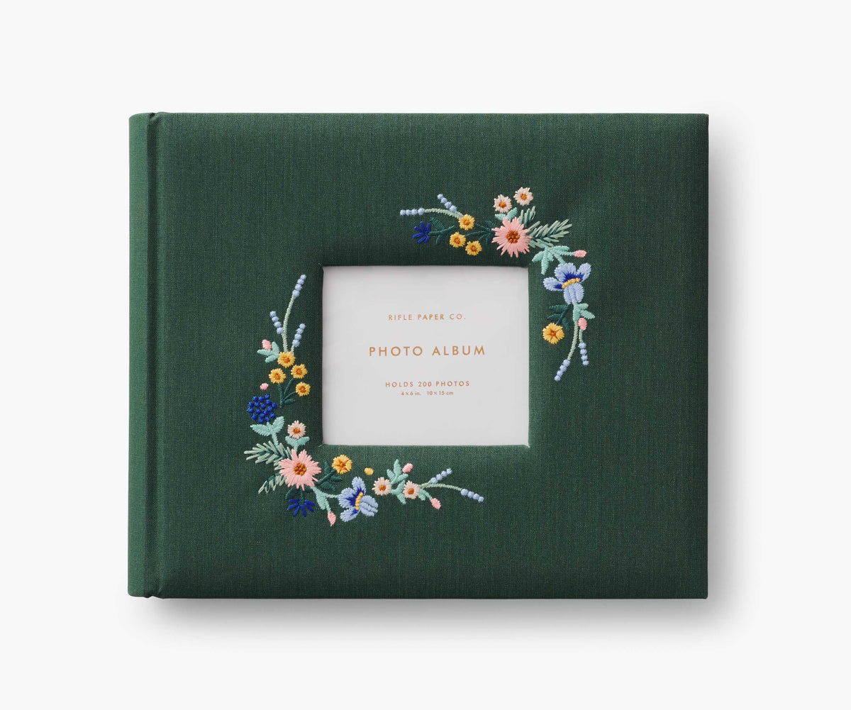 Embroidered Heirloom Photo Album - Wildwood