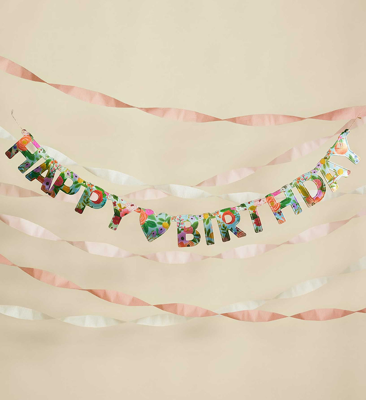 Happy Birthday Banner - Garden Party