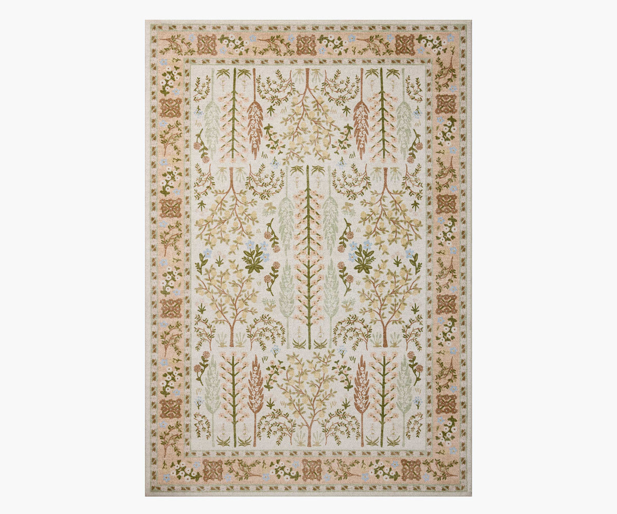 Canopy Bough Printed Rug - Cream