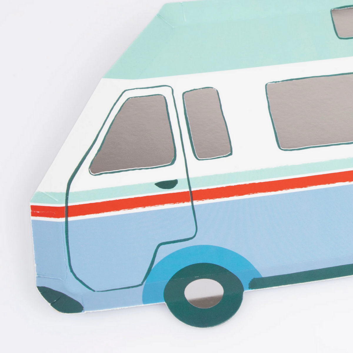 Camping Adventure Camper Van Plates -8pk