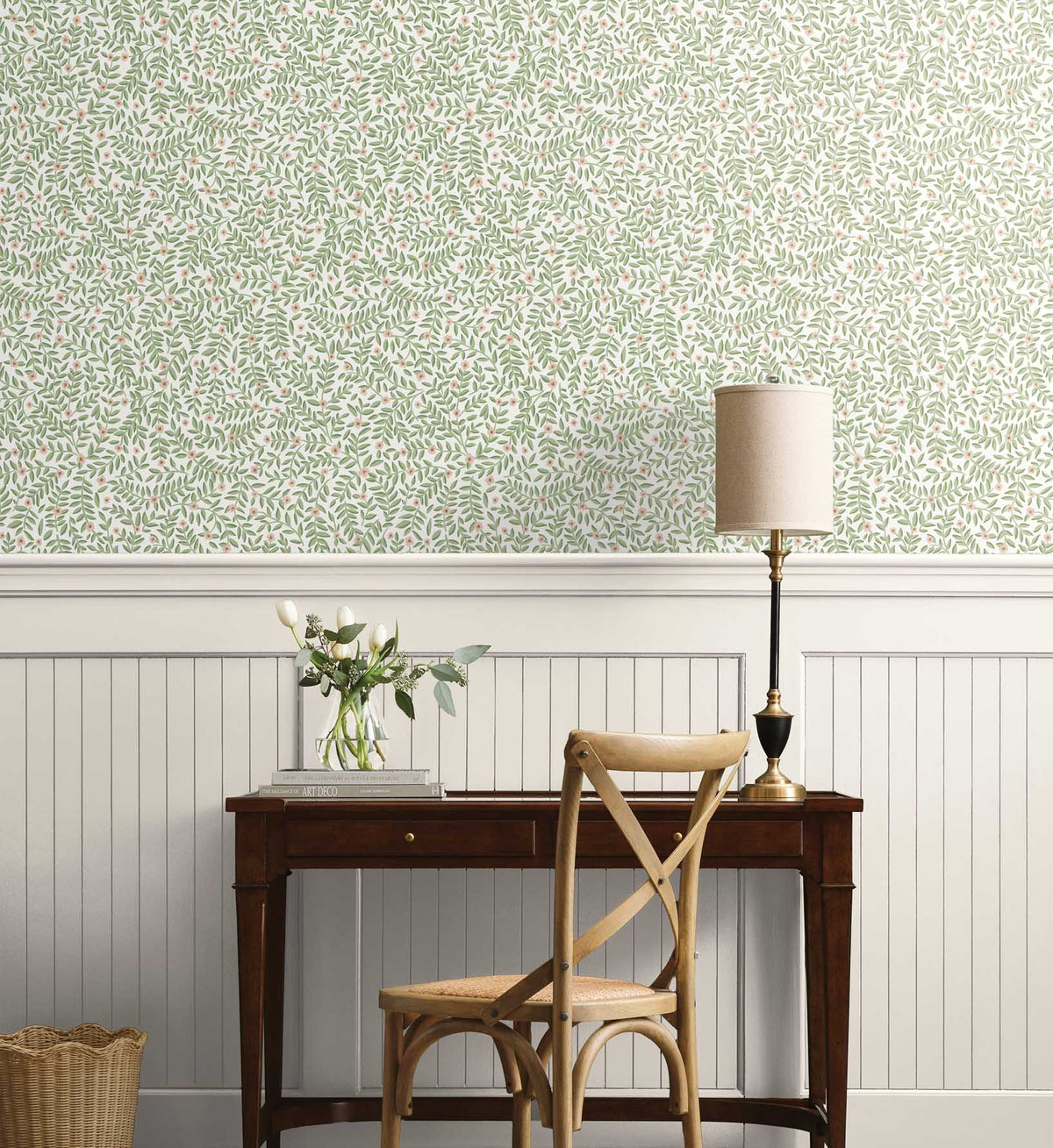 Elodie Peel & Stick Wallpaper Sample - Cream