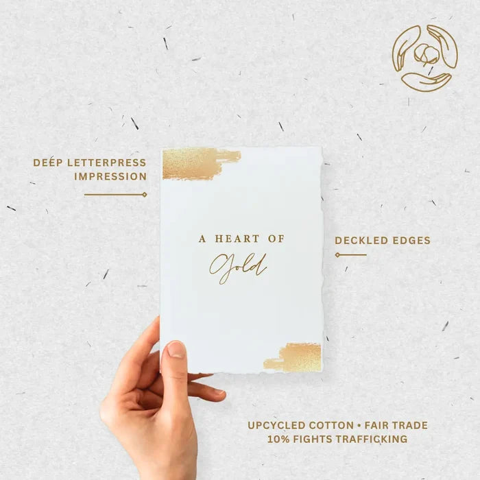 A Heart of Gold- Foil Greeting Card