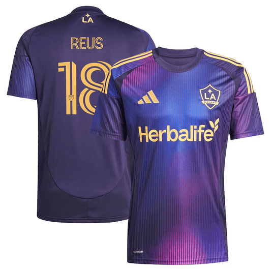 adidas LA Galaxy Marco Reus Away Jersey 25/26 (Purple) | SoccerWearhouse