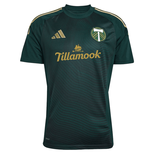 adidas Portland Timbers Diego Chará Home Jersey 25/26 (Green/Gold) | SoccerWearhouse