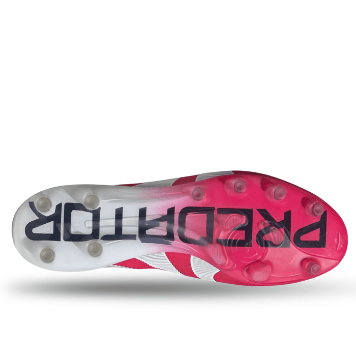 adidas Predator Elite Laceless AG Soccer Cleats (Lucid Red/White/Black) | SoccerWearhouse