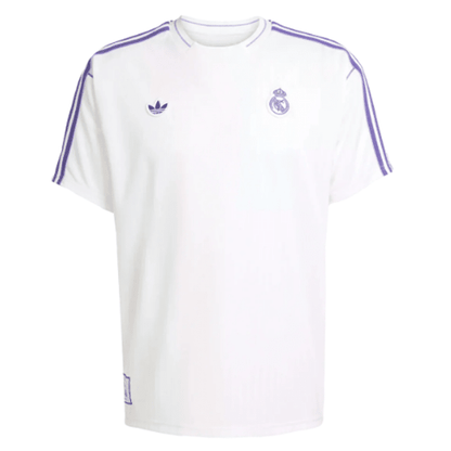 adidas Real Madrid Icon Jersey 24/25 (White/Purple) | SoccerWearhouse