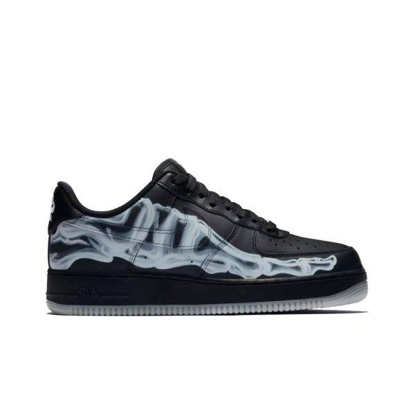 Nike Air Force 1 Low Black Skeleton Halloween