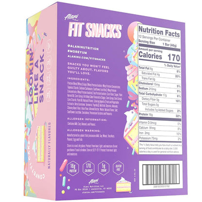 Alani Nu Fit Snacks Protein Bars 12pk