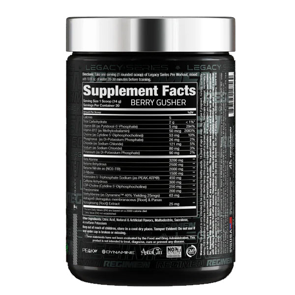 Alpha Prime Legacy Series Pre-Workout 20 Servings