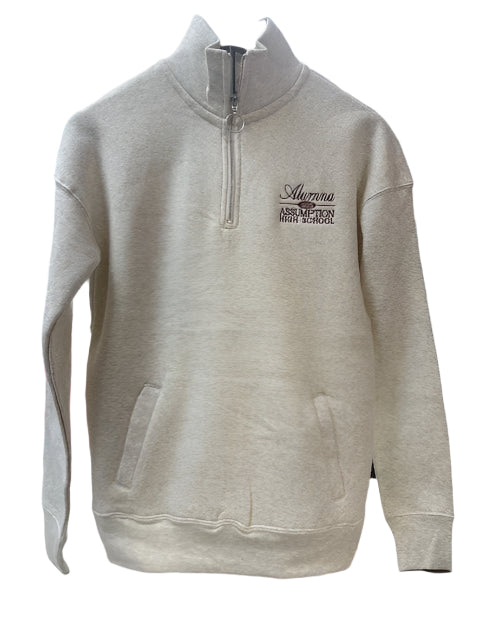 Alumna: 1/4-Zip Fleece Pullover - Oatmeal