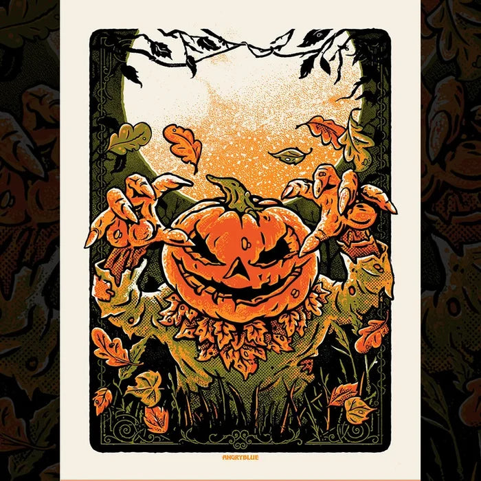 AngryBlue - Harvest Moon Print