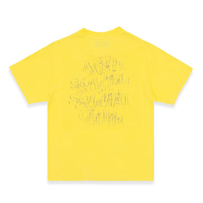 Anti Social Social Club KEYED-UP Tee Yellow
