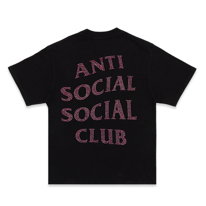 Anti Social Social Club Rhinestone Mind Games Tee Black