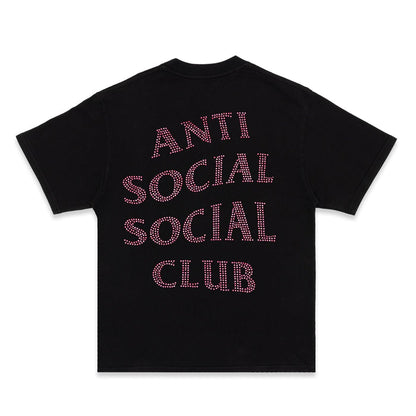 Anti Social Social Club Rhinestone Mind Games Tee Black