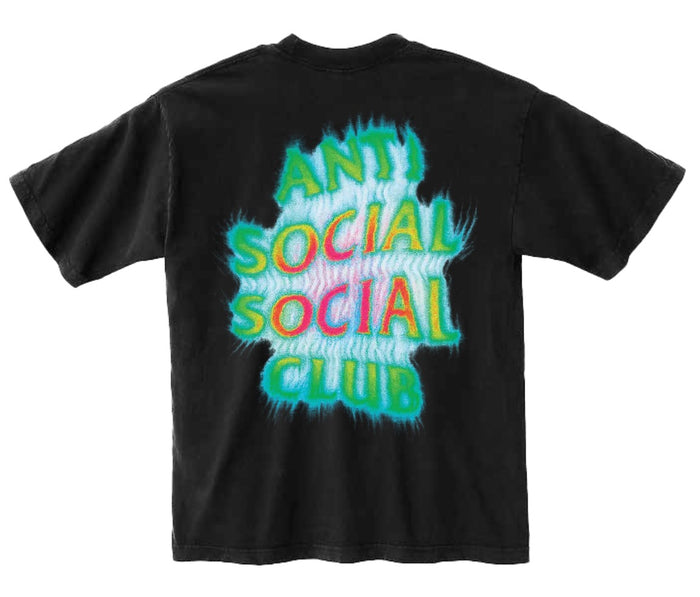 Anti Social Social Club Tonkatsu: Thermal Flame Tee - Black