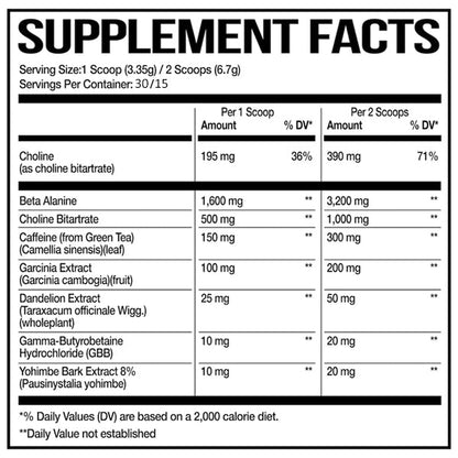 Ape Sh*t Cutz Thermogenic Pre Workout 30 Servings
