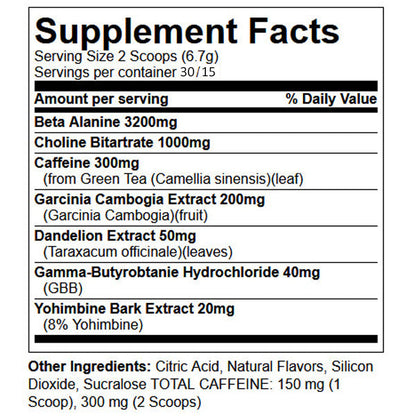 Ape Sh*t Cutz Thermogenic Pre Workout 30 Servings