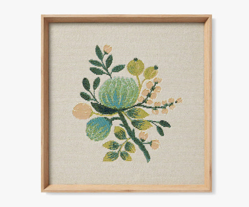 Framed Wall Art - Blue Botanical