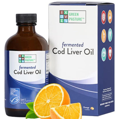 Azure Green Pasture Fermented Cod Liver Oil 6.1oz