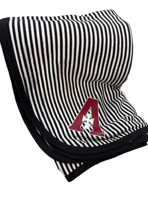 Baby Blanket - Black & White Stripes
