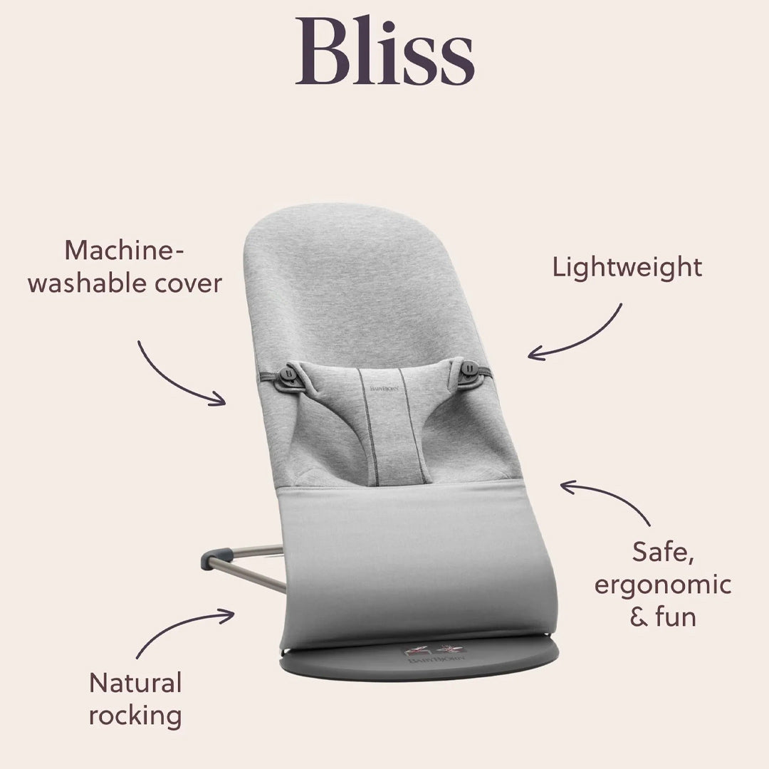 BabyBjorn Bouncer Bliss Woven Melange - Light Beige