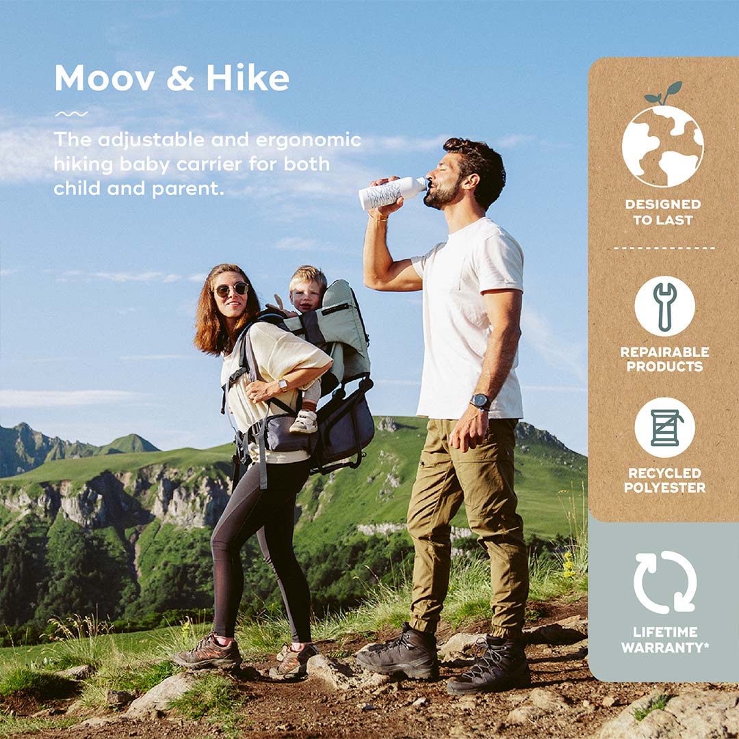 Babymoov Moov & Hike Baby Carrier - Sage Green
