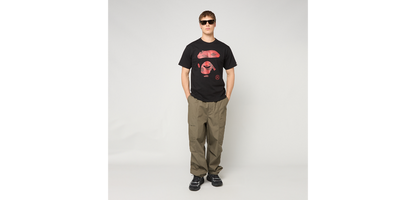 BAPE COLOR CAMO APE FACE TEE M BLACK