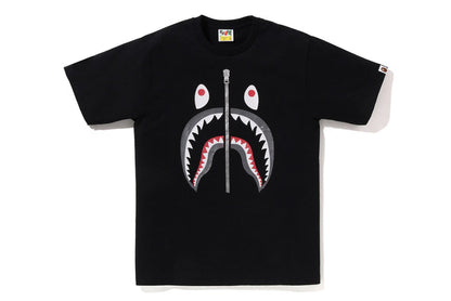 BAPE GLITTER SHARK TEE M BLACK