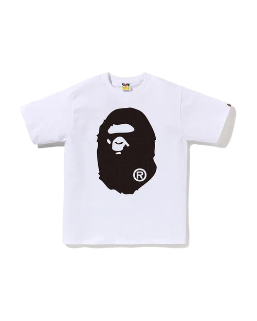 BAPE LINE CAMO BIG APE HEAD TEE M WHITE