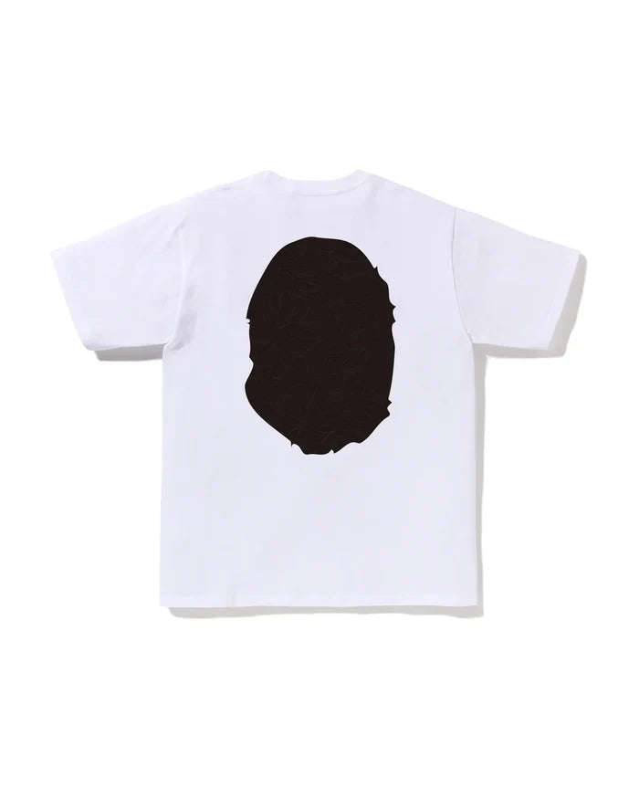 BAPE LINE CAMO BIG APE HEAD TEE M WHITE