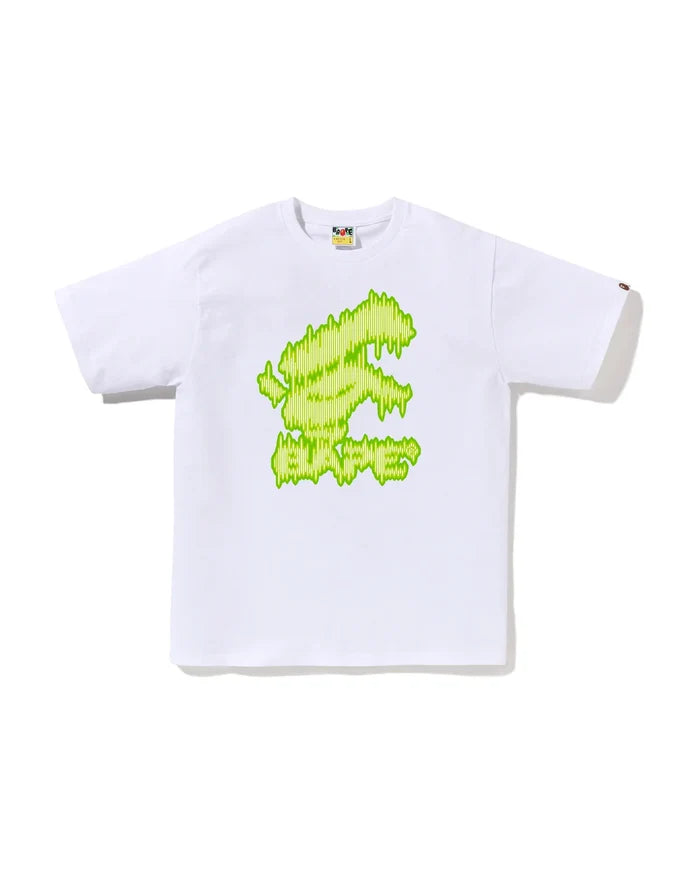 BAPE NOISY BAPE LOGO TEE M WHITE