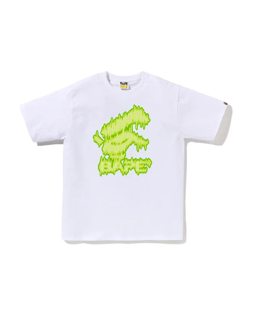 BAPE NOISY BAPE LOGO TEE M WHITE