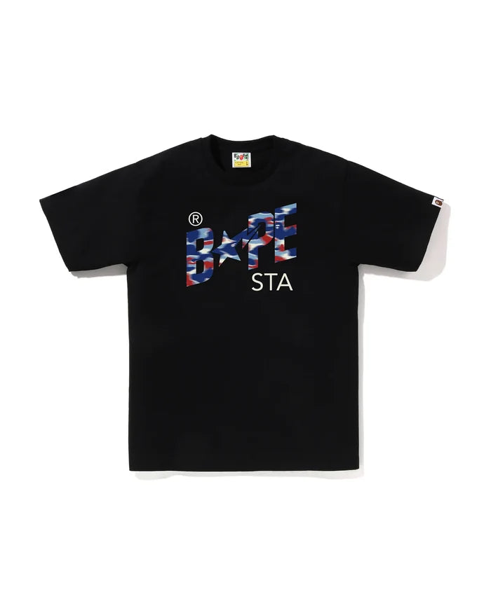 BAPE SCREEN CAMO BAPE STA TEE M BLACK