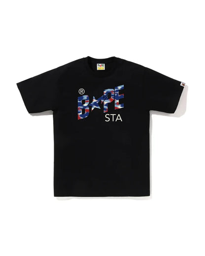 BAPE SCREEN CAMO BAPE STA TEE M BLACK