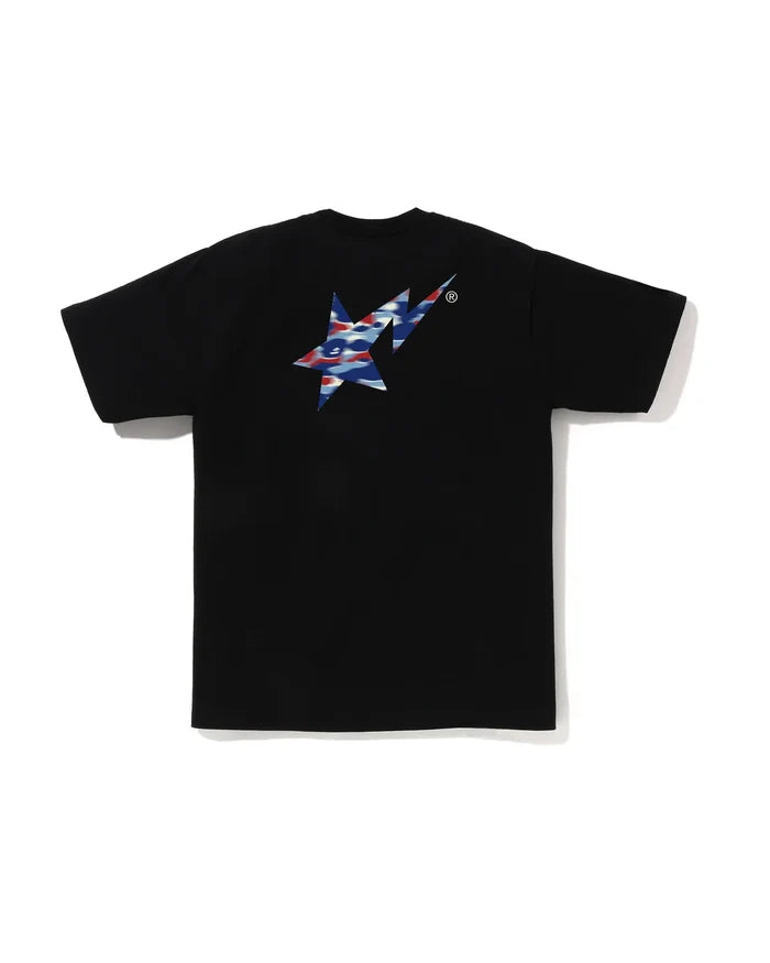 BAPE SCREEN CAMO BAPE STA TEE M BLACK
