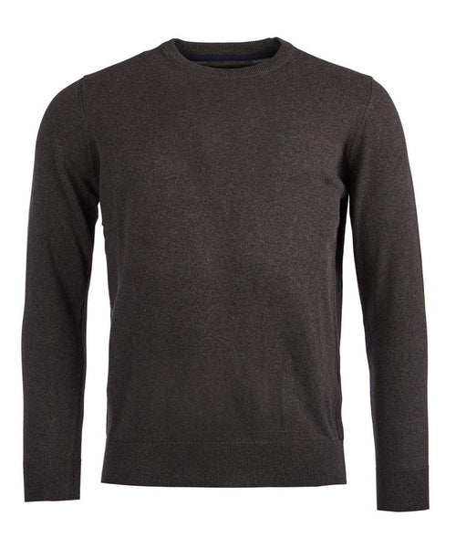 Barbour Peysa - Pima Cotton Crew Neck - Charcoal - Kormákur & Skjöldur