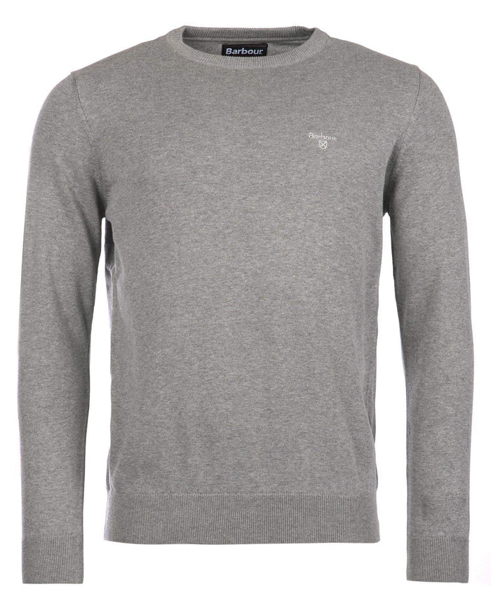 Barbour Peysa - Pima Cotton Crew Neck - Grey - Kormákur & Skjöldur