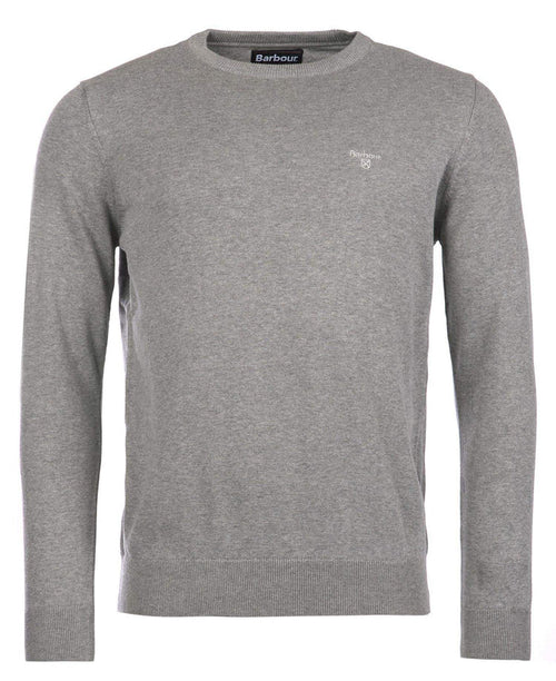 Barbour Peysa - Pima Cotton Crew Neck - Grey - Kormákur & Skjöldur