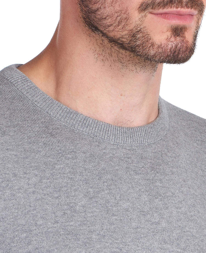 Barbour Peysa - Pima Cotton Crew Neck - Grey - Kormákur & Skjöldur
