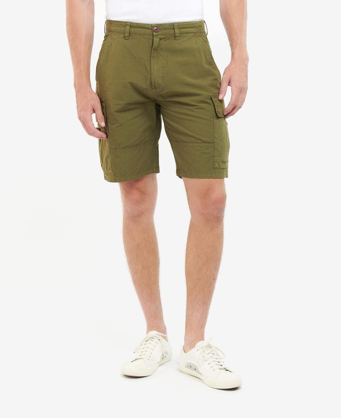 Barbour Stuttbuxur - Ess. Ripstop Cargo Shorts - Ivy Green - Kormákur & Skjöldur