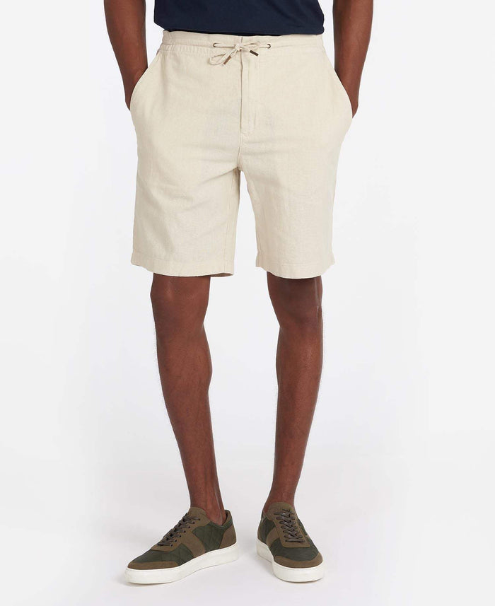 Barbour Stuttbuxur - Linen Short - Lt Stone - Kormákur & Skjöldur