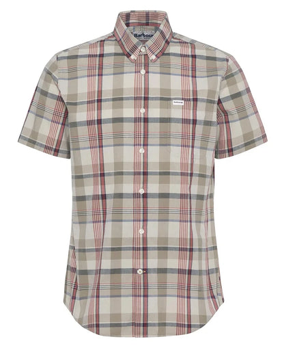 Barbour Stuttermaskyrta Hillway Madras