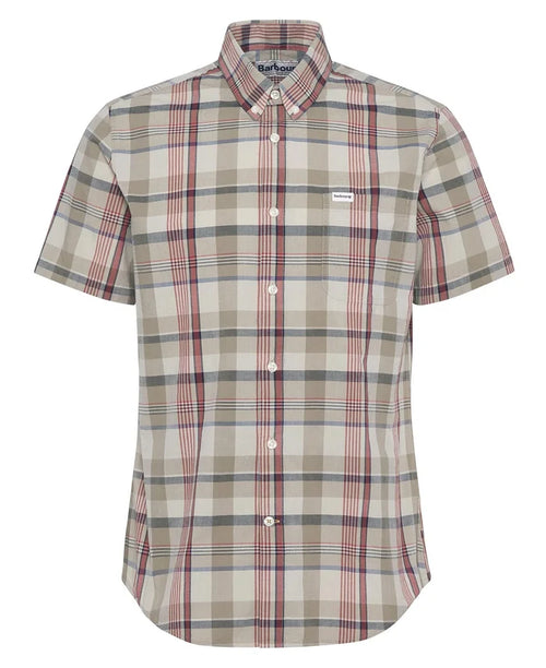 Barbour Stuttermaskyrta Hillway Madras