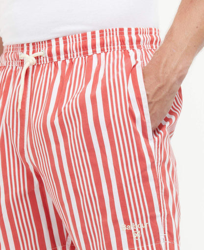 Barbour Sundbuxur - Deckham Swim Shorts - Red