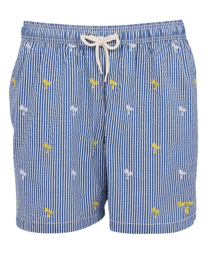 Barbour Sundbuxur - Palm Stripe Swim Short - Navy - Kormákur & Skjöldur