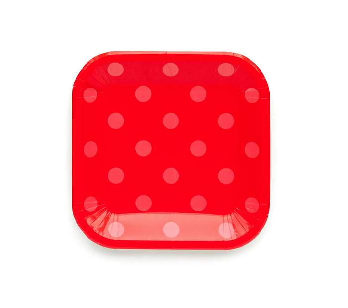 Basic Multi Polka Dot 9" Plates