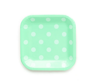 Basic Multi Polka Dot 9" Plates